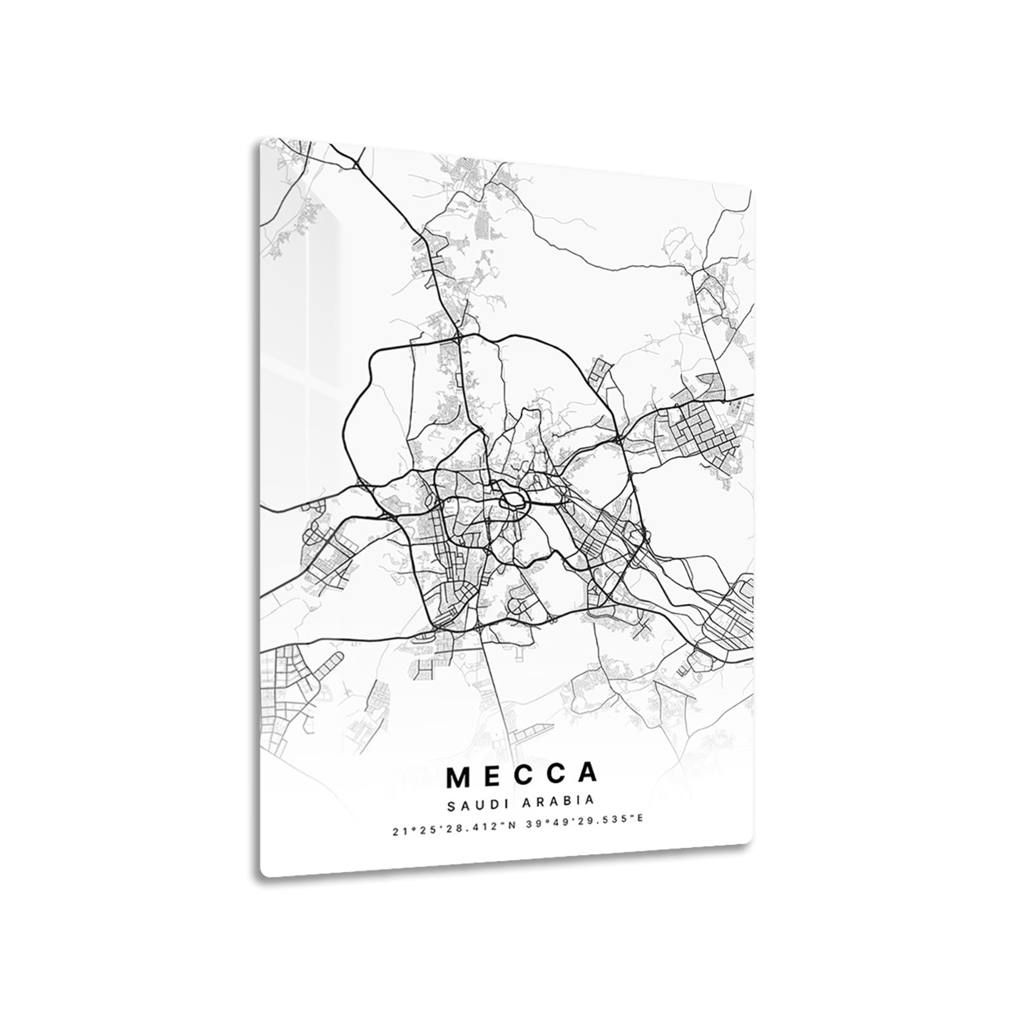 Mecca Saudi Arabia City Map